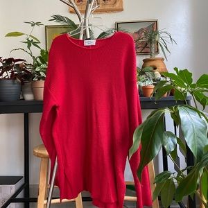 Vintage 80’s Red Oversized sweater